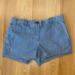 GAP Blue Pinstriped Jean Shorts